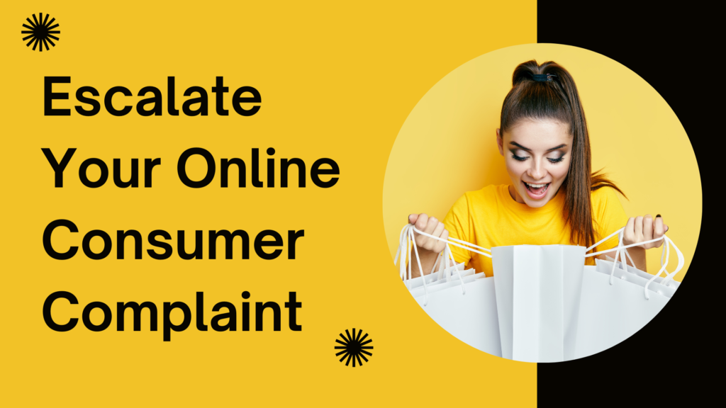 Online consumer complaint escalation