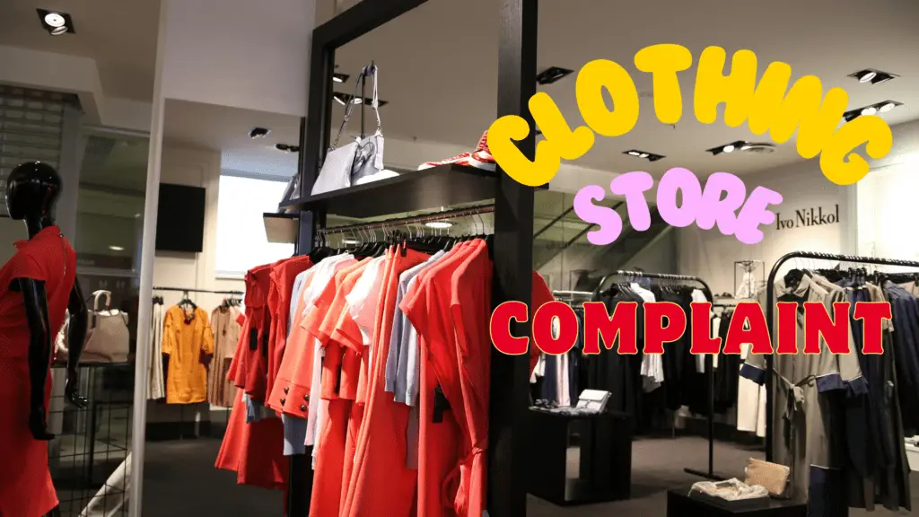 Online Clothing Store Complaint