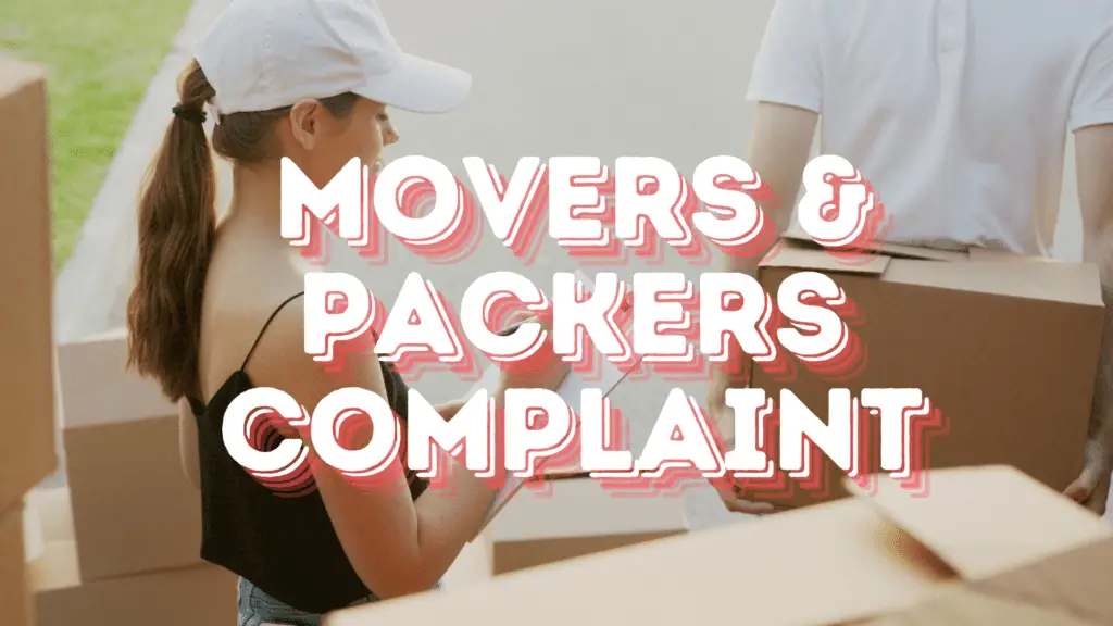 Movers and Packers Complaint